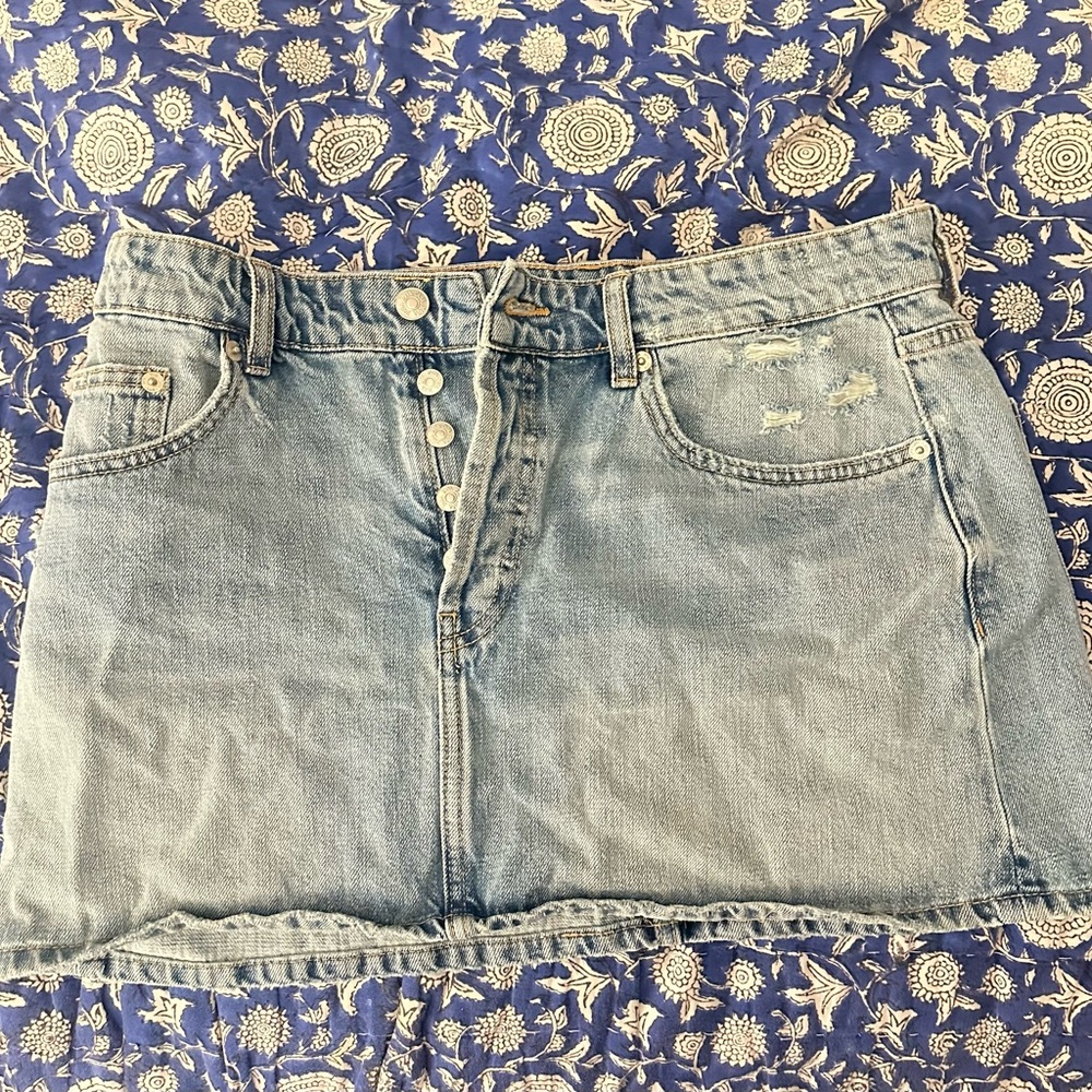 Denim Mini Skirt